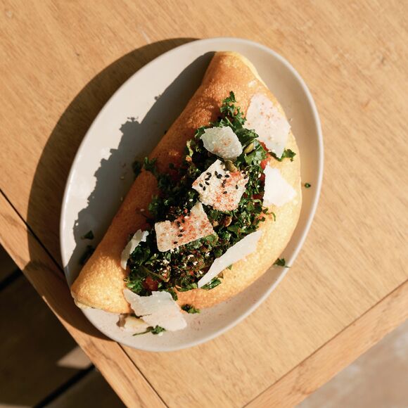 <p>fluffy omelet</p>