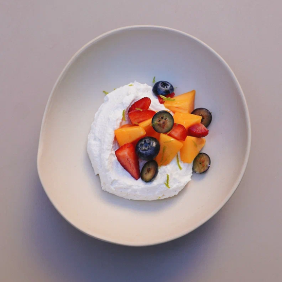 <p>whipped riccota, berries, vanilla</p>