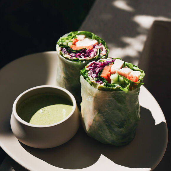 spring roll with chicken