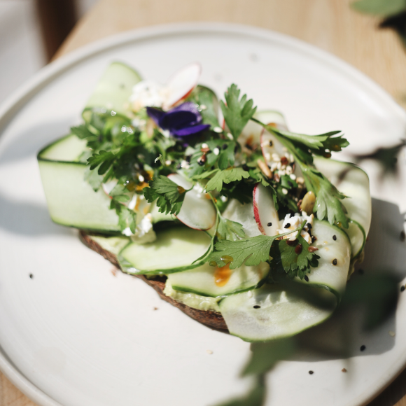 cucumber avocado toast