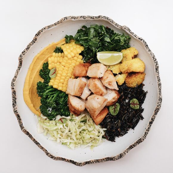 balanced chicken bowl