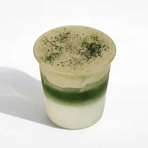 <p>matcha latte cream top</p>