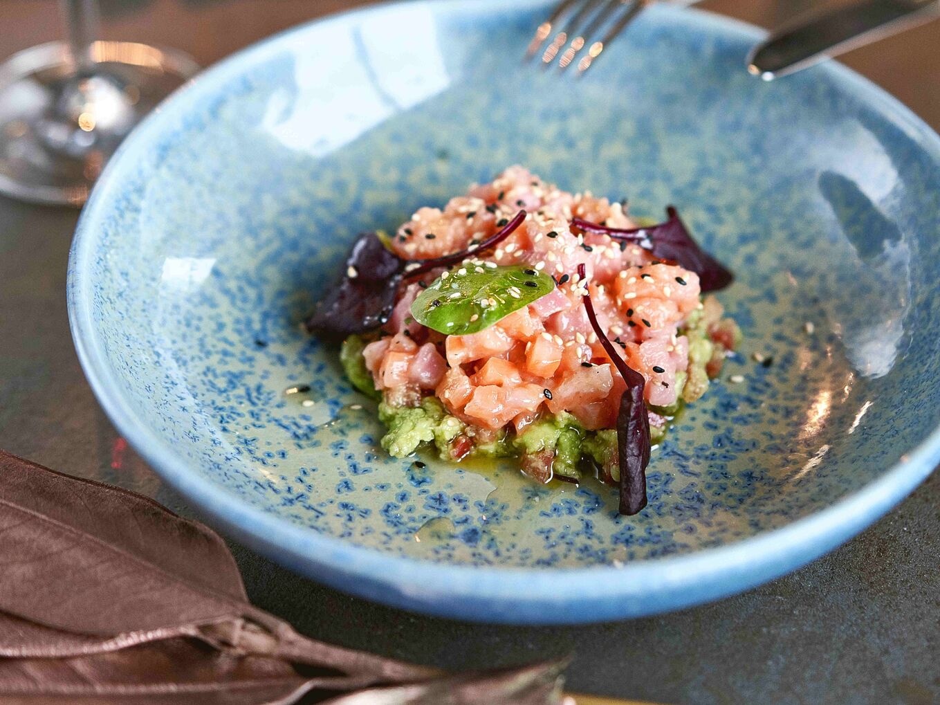 Тартар из тунца и гуакамоле