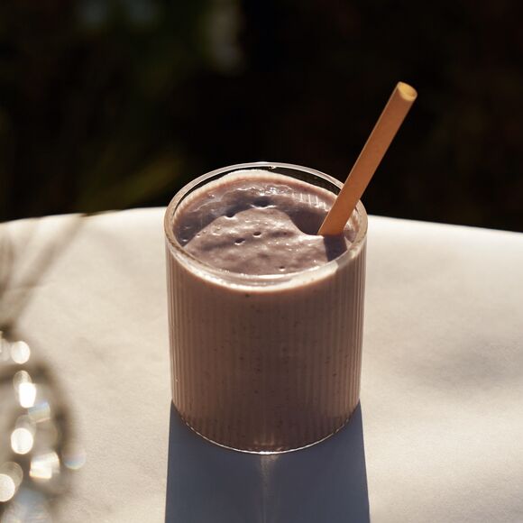 <p>strawberry protein shake</p>