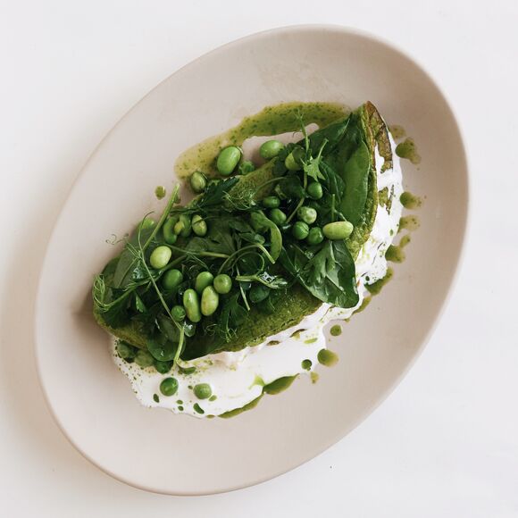 <p>green protein omelet </p>