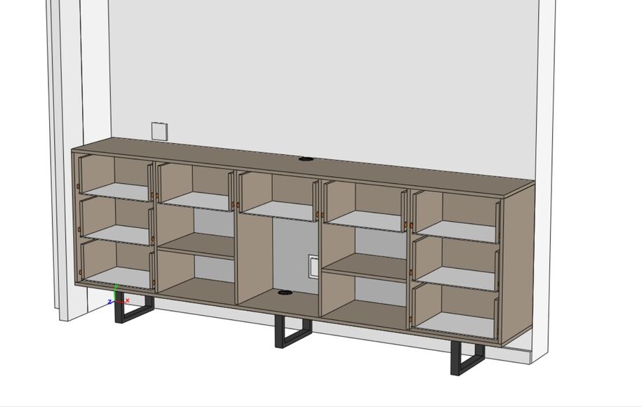 Наполнение тумбы