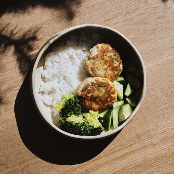 kid's chicken bowl patty