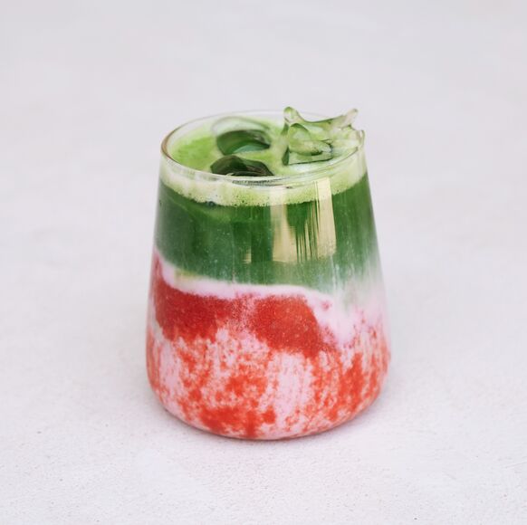 strawberry vanilla matcha