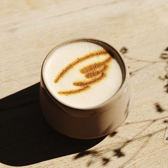 sea ​​buckthorn-passion fruit latte