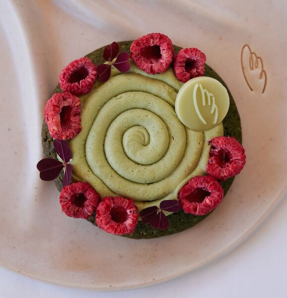 <p>matcha raspberry cookie</p>