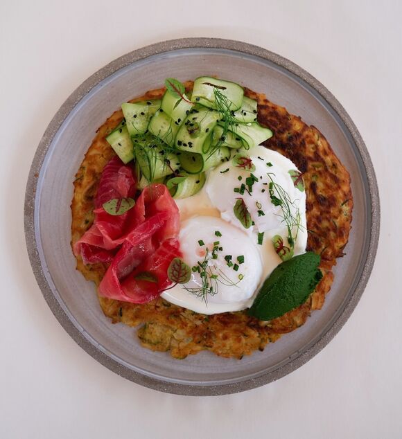 <p>potato-zucchini dranik,</p>