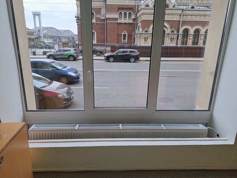 Установленный радиатор